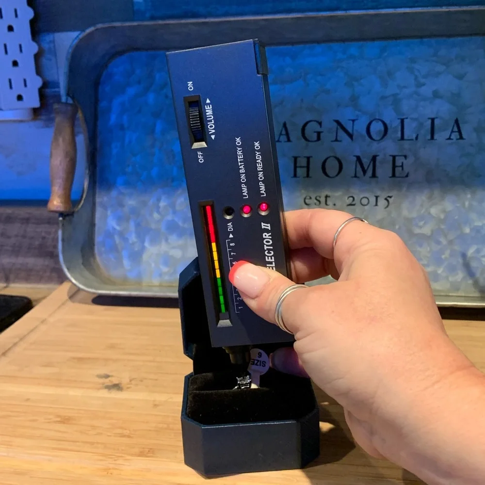 #116 Beautiful 1ct low setting princess cut Moissanite - Picture 6 of 6